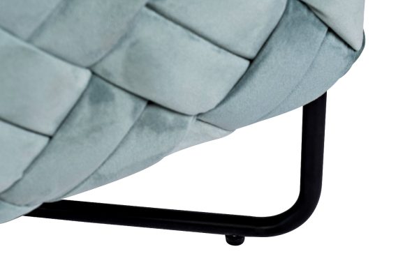 N-OT-100 MNT BL Банкетка плетеная велюр мятный 43*43*44см — изображение 4