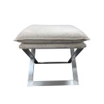 N-OT-188 BG SL Банкетка велюр бежевый/хром 47*45*46см