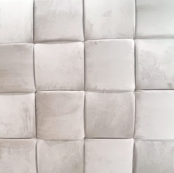 N-PUF-190 BEG Пуф плетеный велюр серо-бежевый 40*40*40см — изображение 3