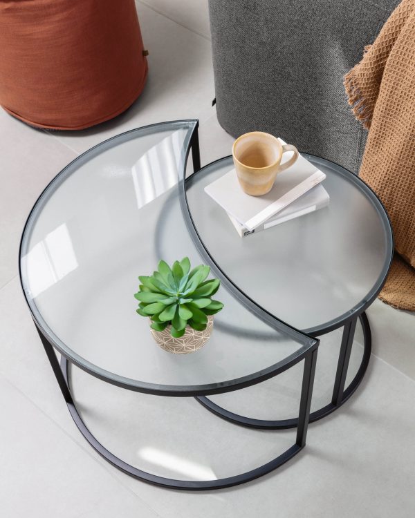 Набор из 2 приставных столиков Bast Ø 65 cm / Ø 47 cm — изображение 4