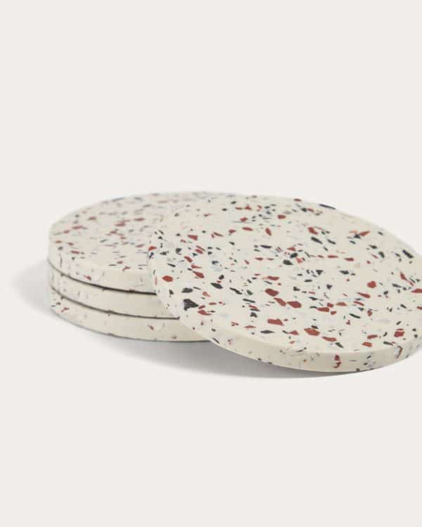 Набор из 4-х подставок Tiana белый — изображение 3