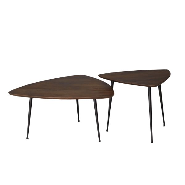 Набор столиков из массива акации в скандинавском стиле — изображение 2