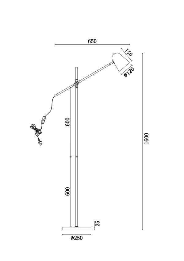 Напольный светильник (торшер) Freya FR5111FL-01W — изображение 3