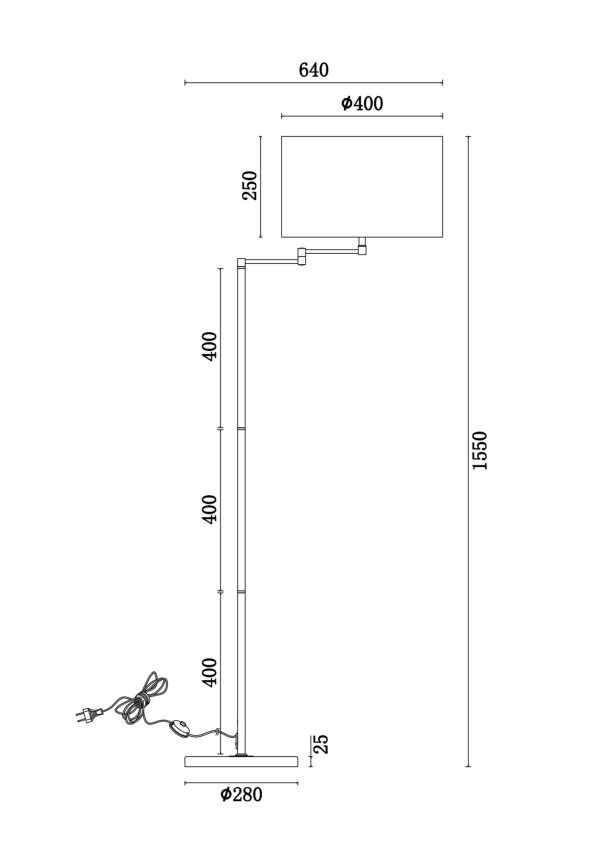 Напольный светильник (торшер) Freya FR5112FL-01CH — изображение 3