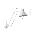 Настенный светильник Odine белый — изображение 3