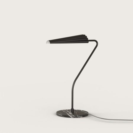 Настольная лампа Bion черная с черным абажуром