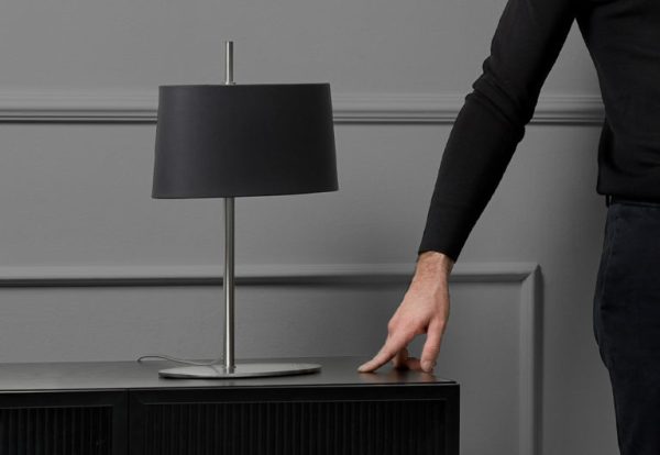 Настольная лампа Ona никель - черный абажур — изображение 2