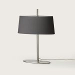 Настольная лампа Ona никель - черный абажур