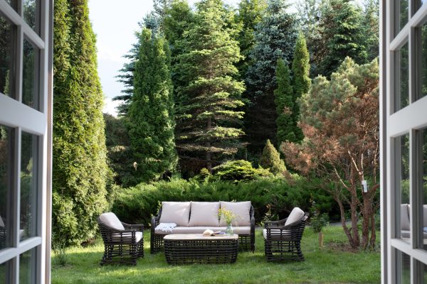 "Ницца" лаунж-зона из искусственного ротанга, цвет бронзовый — изображение 3