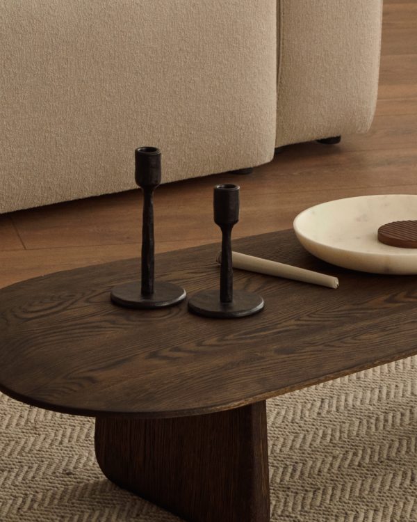 Nuvro Большой черный алюминиевый подсвечник — изображение 4