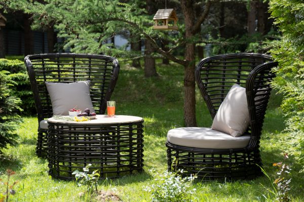 "Парма" кофейный комплект из искусственного ротанга, цвет бронзовый — изображение 3