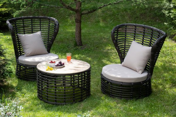 "Парма" кофейный комплект из искусственного ротанга, цвет бронзовый — изображение 4