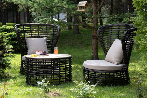 "Парма" кофейный комплект из искусственного ротанга, цвет бронзовый — изображение 5