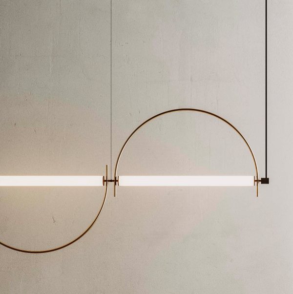 Подвесной светильник Arc золотистый — изображение 2