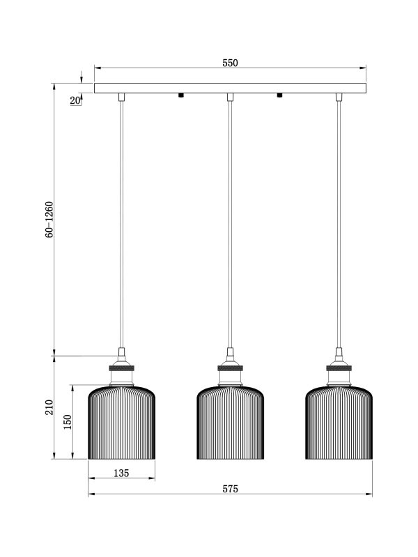 Подвесной светильник Freya FR9001PL-03GB — изображение 4