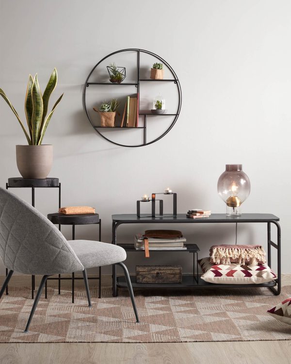 Полка Across Ø60 металл черный — изображение 2