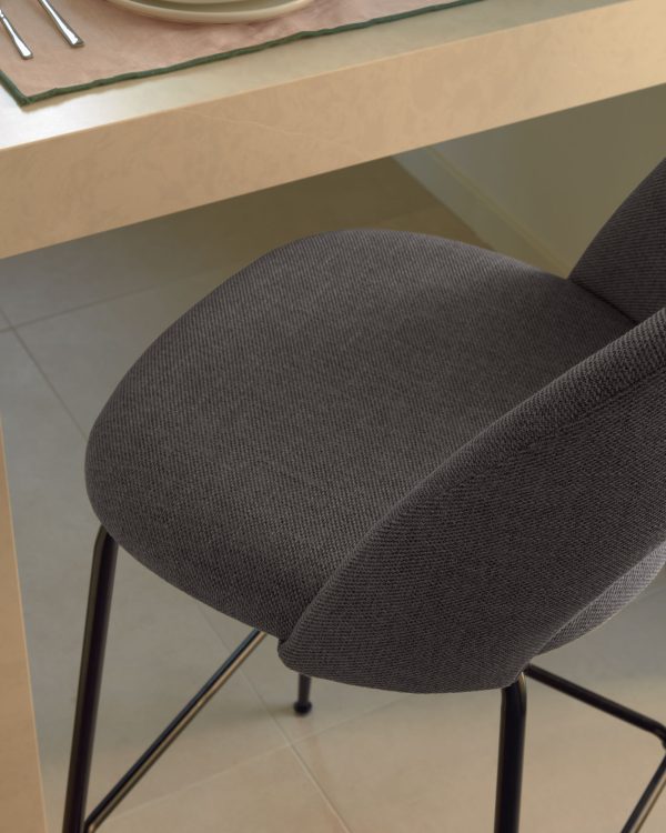 Полубарный стул Mahalia темно-серый — изображение 3