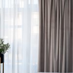 Портьера широкая с подкладом сшивная св.бежевая Riviera-21 260см