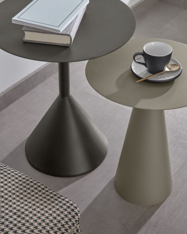 Приставной столик Shirel Ø 40 cm зеленый — изображение 3