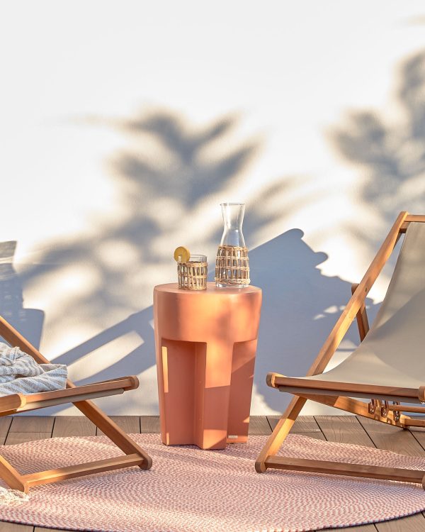 Приставной столик Vilena из терракоты Ø 33 см — изображение 4