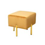 Пуф Mario вельвет оранжевый Velv ORANG 42*42*44см
