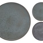 Q75600360 Тарелка обеденная керамическая серая 27см (цвет асс.2)