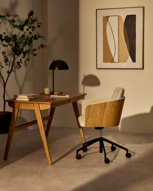 Рабочий стол Jakes 120x70 натуральный шпон — изображение 2