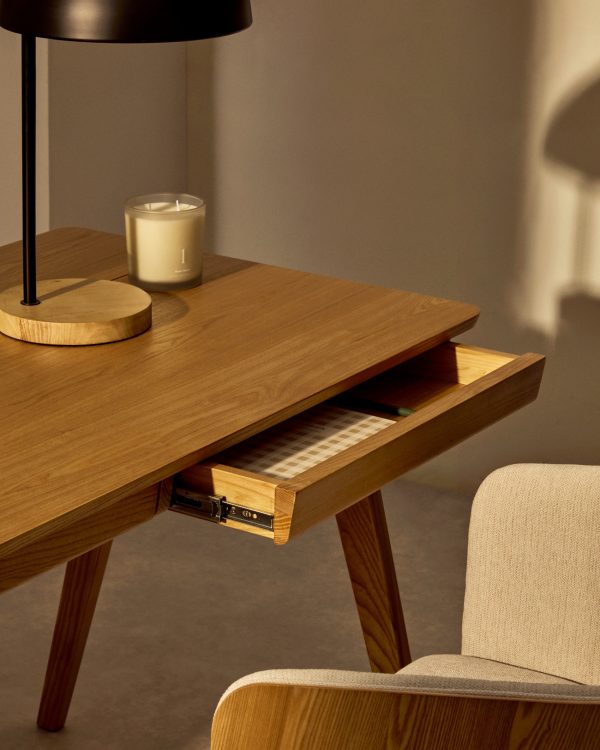 Рабочий стол Jakes 120x70 натуральный шпон — изображение 3