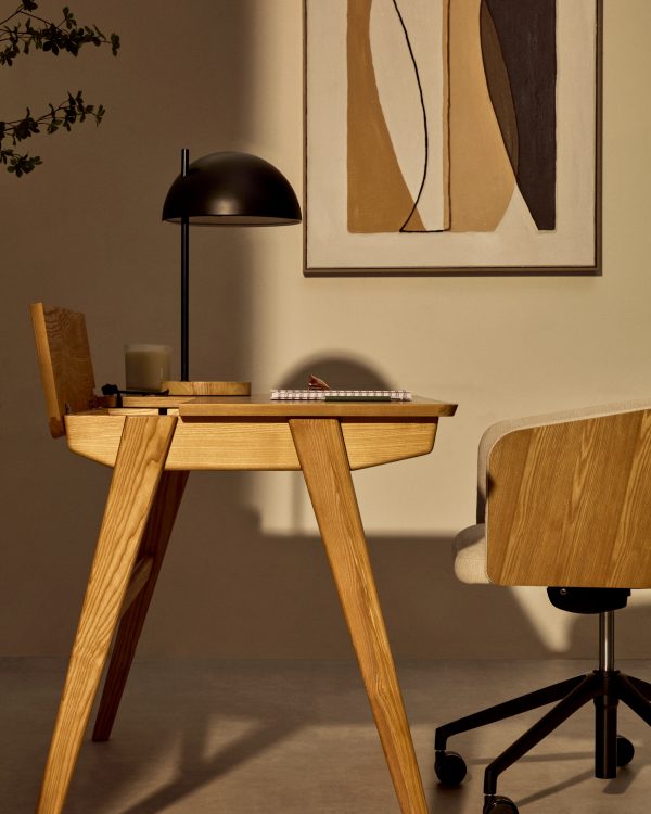 Рабочий стол Jakes 120x70 натуральный шпон — изображение 4