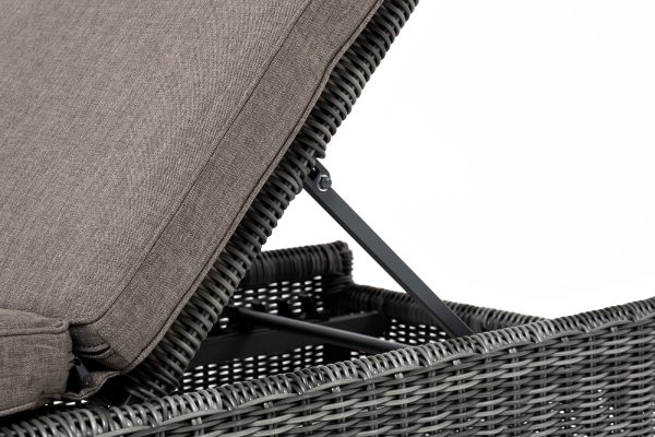 "Рим" комплект шезлонг со столиком, цвет графит — изображение 4