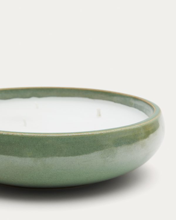 Sapira Керамическая свеча зеленого цвета Ø 21 см — изображение 4