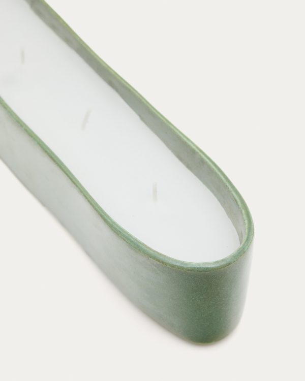 Sapira Свеча керамическая зеленая 6 x 34,5 см — изображение 3