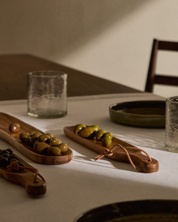 Selvira набор из 3 сервировочных досок из дерева акации — изображение 2