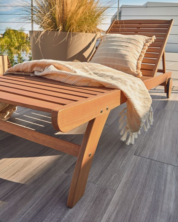 Шезлонг Beila из массива эвкалипта — изображение 2