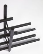 Shizu Винная полка из черного металла — изображение 4