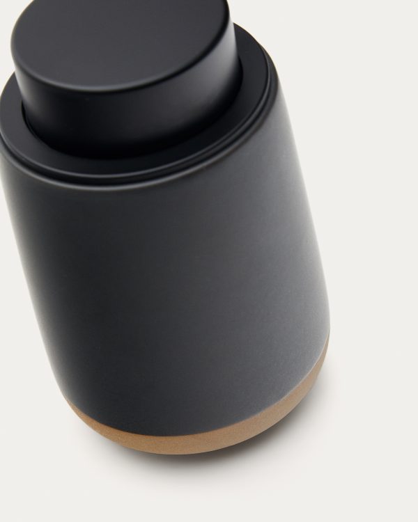 Silma Дозатор для мыла из керамогранита коричнево-серого цвета — изображение 3