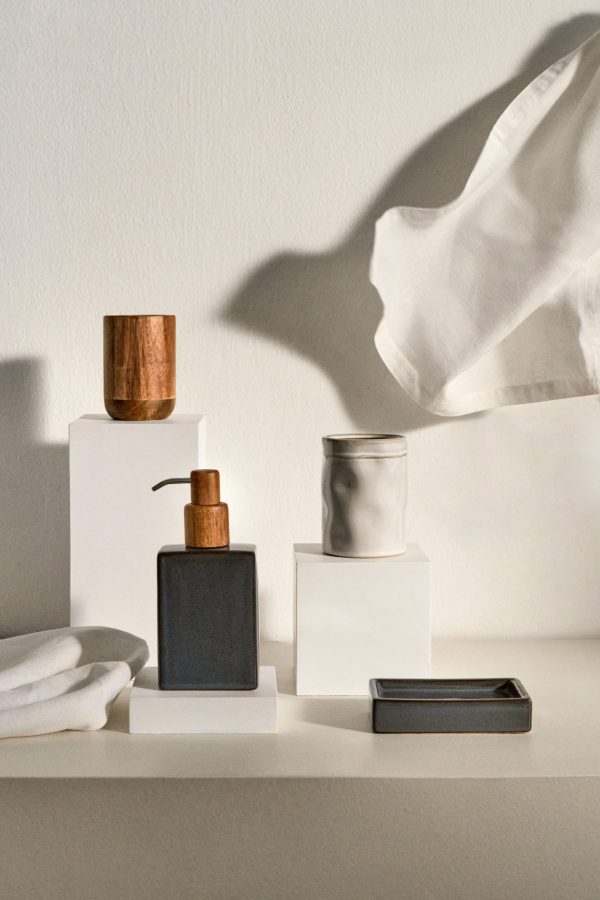 Silvet Дозатор для мыла из керамики сине-серого цвета — изображение 4