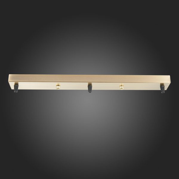 SL001.313.03 Потолочное крепление на 3 лампы (прямоугольное) ST-Luce Бронза SL1 — изображение 2