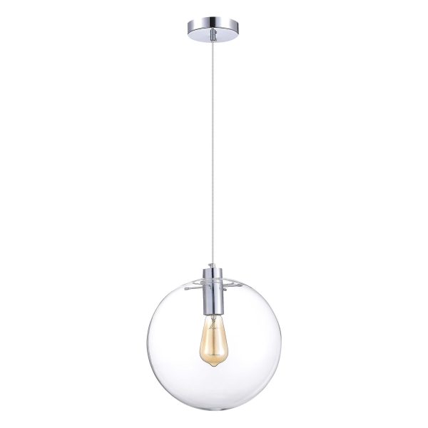 sl1056.123.01-podves-st-luce-hromprozrachnyj-e27-160w-noor-3 SL1056.123.01 Подвес ST-Luce Хром/Прозрачный E27 1*60W NOOR — изображение 4