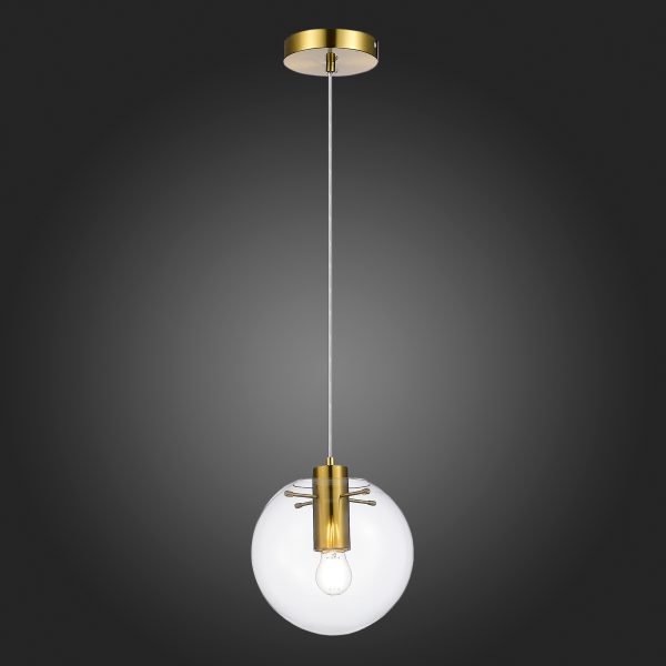 sl1056.203.01-podves-st-luce-zolotojprozrachnyj-e27-160w-noor-1 SL1056.203.01 Подвес ST-Luce Золотой/Прозрачный E27 1*60W NOOR — изображение 2