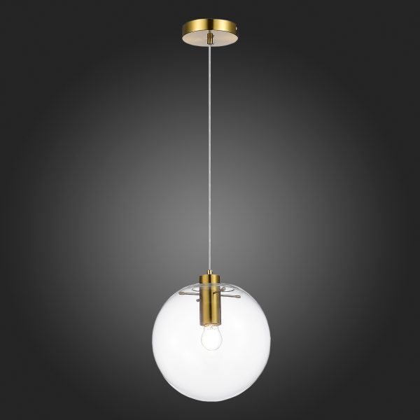 sl1056.213.01-podves-st-luce-zolotojprozrachnyj-e27-160w-noor-1 SL1056.213.01 Подвес ST-Luce Золотой/Прозрачный E27 1*60W NOOR — изображение 2