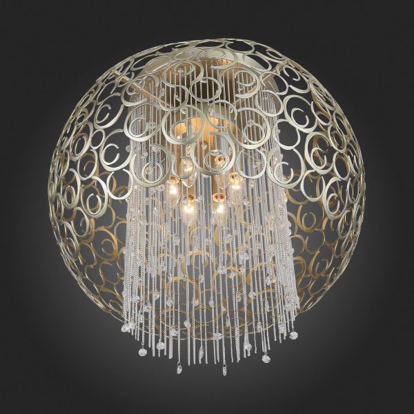 SL1101.202.06 Люстра потолочная ST-Luce Шампань/Шампань, Прозрачный E14 6*40W DOLCIMA — изображение 5