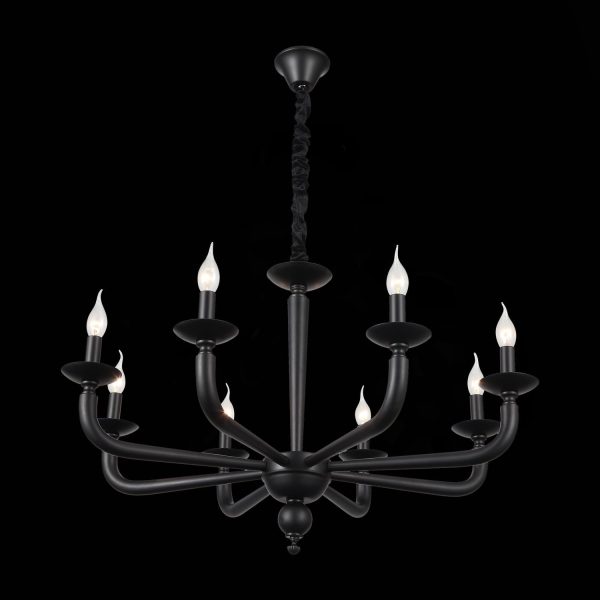 SL1114.403.08 Люстра подвесная ST-Luce Черный E14 8*40W FORTEZA — изображение 4