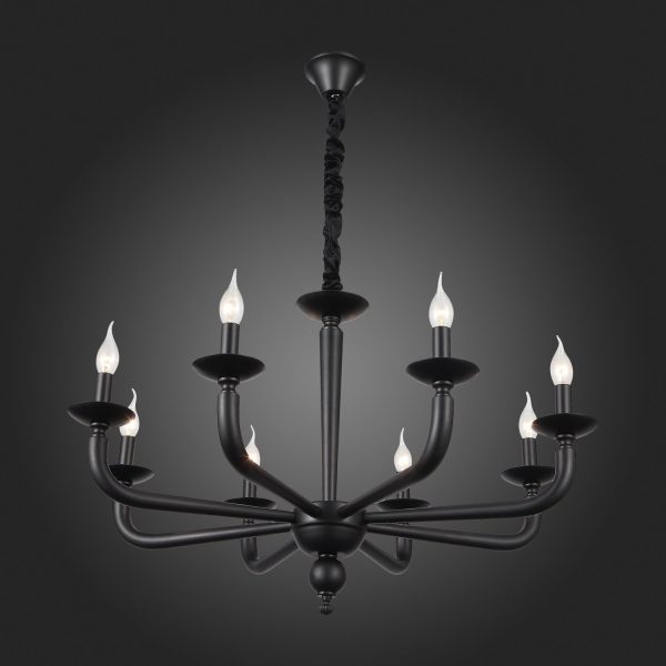 SL1114.403.08 Люстра подвесная ST-Luce Черный E14 8*40W FORTEZA — изображение 5