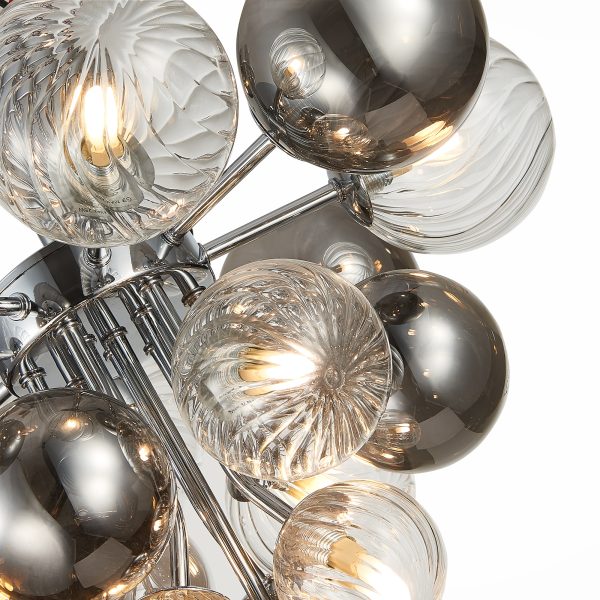 sl1124.102.10-ljustra-potolochnaja-st-luce-hromdymchatyjprozrachnyj-g9-105w-iz-2-h-korobok-vinetto-2 SL1124.102.10 Люстра потолочная ST-Luce Хром/Дымчатый,Прозрачный G9 10*5W (из 2-х коробок) VINETTO — изображение 3