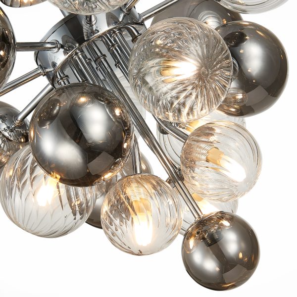 sl1124.102.10-ljustra-potolochnaja-st-luce-hromdymchatyjprozrachnyj-g9-105w-iz-2-h-korobok-vinetto-3 SL1124.102.10 Люстра потолочная ST-Luce Хром/Дымчатый,Прозрачный G9 10*5W (из 2-х коробок) VINETTO — изображение 4