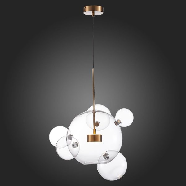 SL1133.213.01 Светильник подвесной ST-Luce Латунь/Прозрачный LED 1*14W 3000K BOPONE — изображение 2