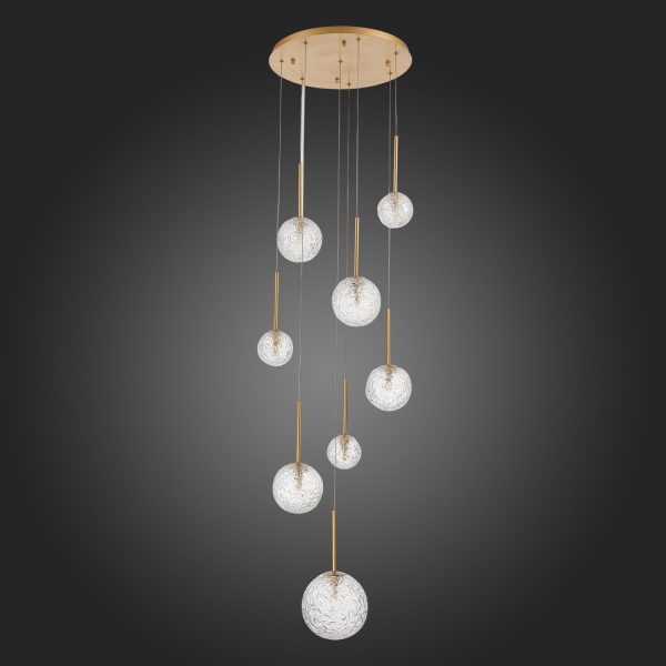 SL1152.203.08 Светильник подвесной ST-Luce Золотистый/Прозрачный G9 LED 8*5W ARCOBALINO — изображение 5