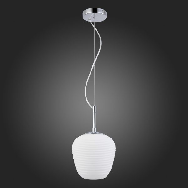 sl1168.103.01-podves-st-luce-hrombelyj-e27-140w-cesare-4 SL1168.103.01 Подвес ST-Luce Хром/Белый E27 1*40W CESARE — изображение 5