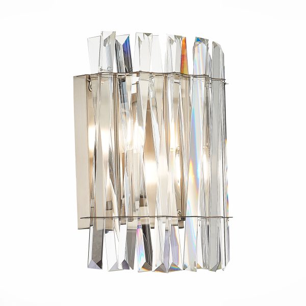 sl1170.101.02-bra-st-luce-nikelprozrachnyj-e14-240w-fabio-2 SL1170.101.02 Бра ST-Luce Никель/Прозрачный E14 2*40W FABIO — изображение 3